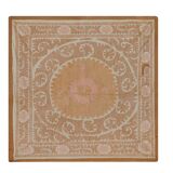 Vintage Turkish hand-knotted rug 134x140 cm