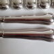 Ercuis set of 18 knives silver metal and stainless steel violin model