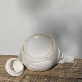 Teapot in the shape of a duck in white ceramic 1960 vintage
