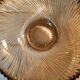 Art Deco cut or dish in smoked glass