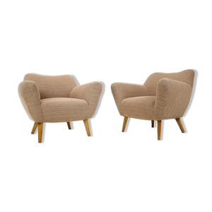 Paire de fauteuils club