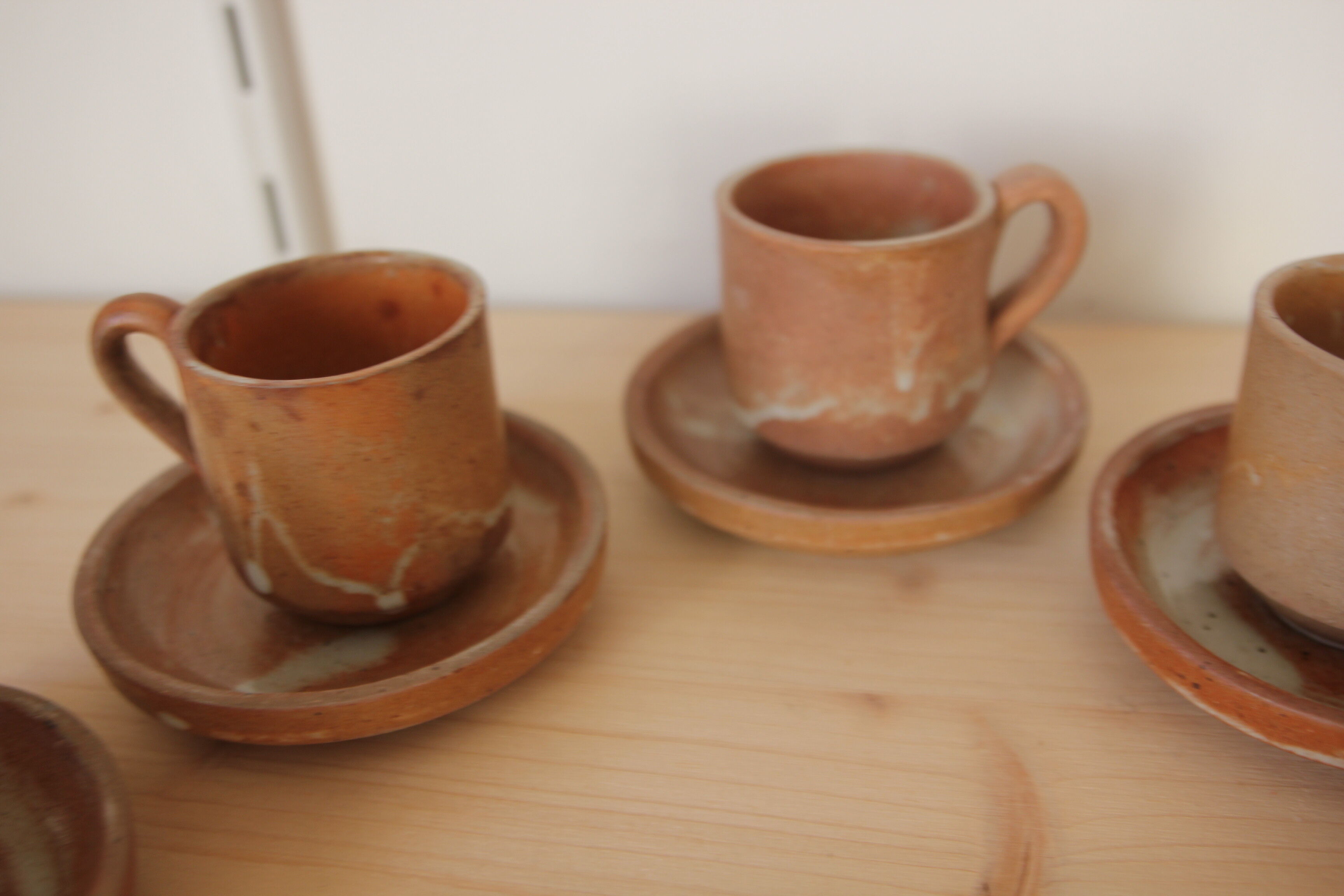 Set of 5 sandstone cups