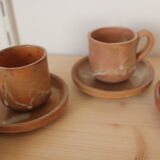 Set of 5 sandstone cups