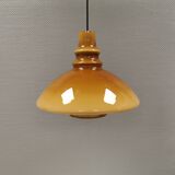 Hanging lamp in double layered glass, Denmark 1970-80s