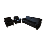 Puhlmann leather sofa with two armchairs