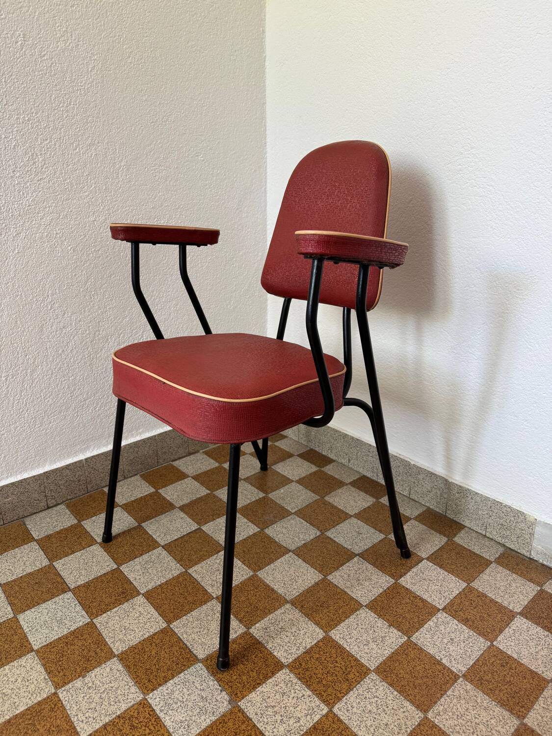 Tubular armchair chair from the 50s