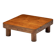 Brutalist pine low coffee table, France, 1960s