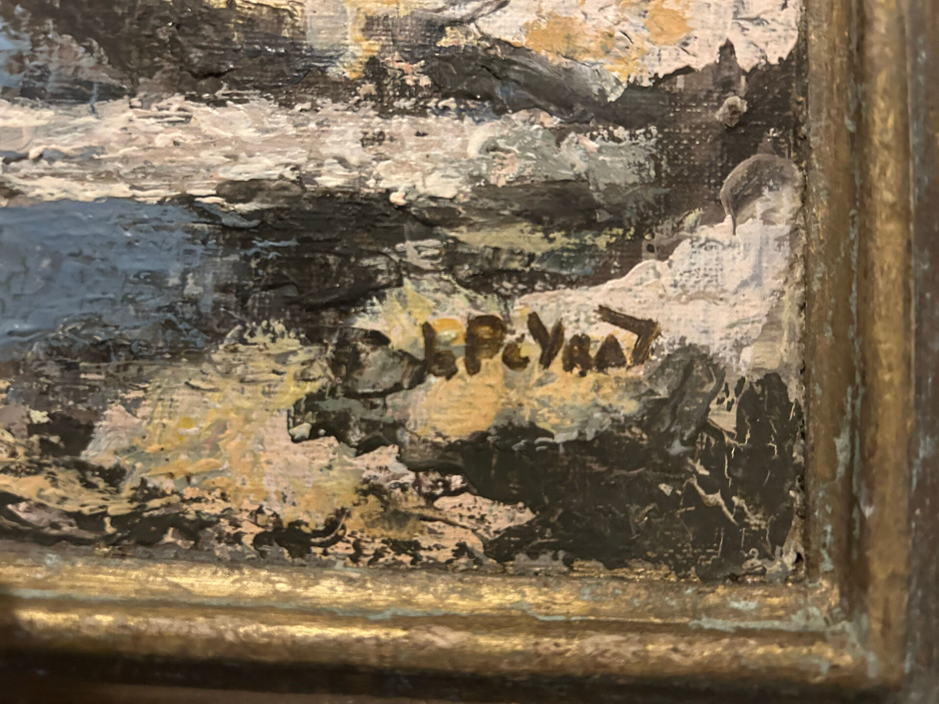 Tableau, marine de L’oui Peyrat