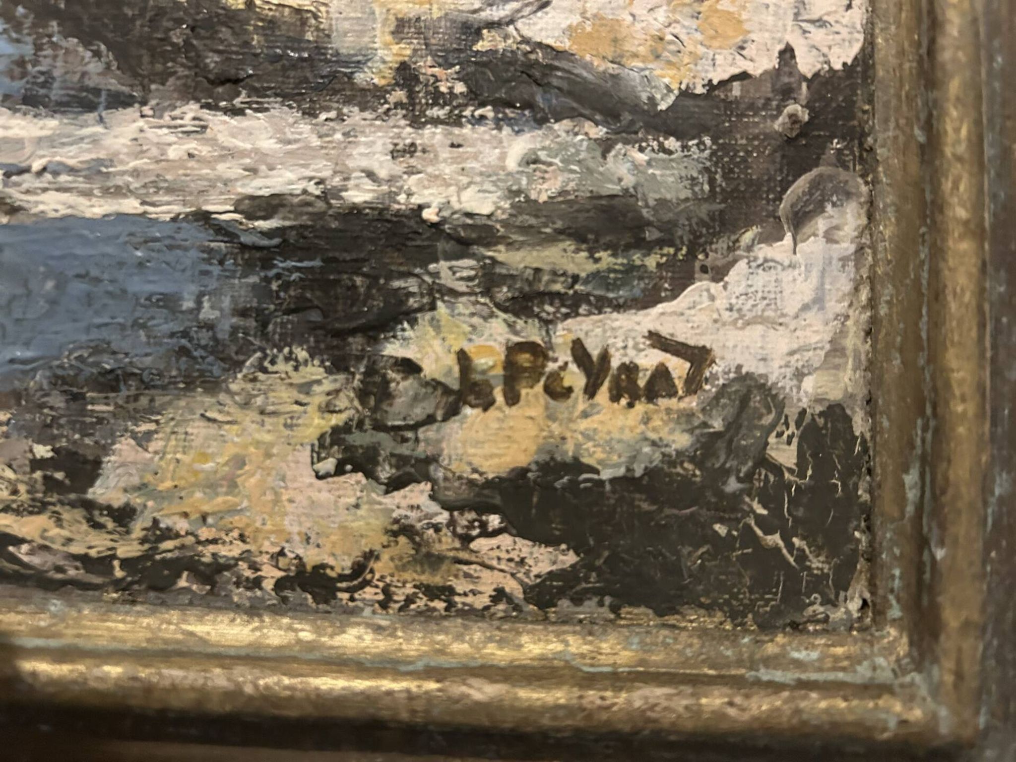 Tableau, marine de Louis Peyrat