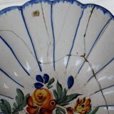 Salad bowl cut jatte XVIII century hollow flat Thiviers Auvillar