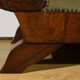 Canapé en Ronce d’Acajou, style Biedermeier – Fin XIXe