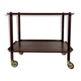 Danish midcentury serving trolley in palisander by poul hundevad, 1960s