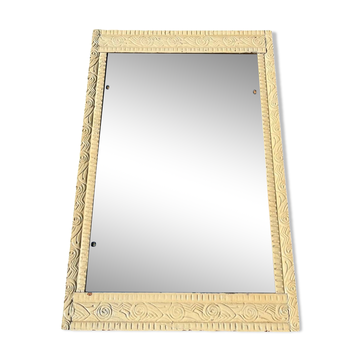 Art deco wooden mirror