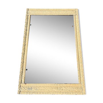 Miroir art deco bois