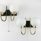 Applique Opaline Sconce, ensemble de 2