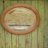 Old oval mirror
