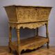 Bread trough / carved walnut – animated scene decoration – early 20th century