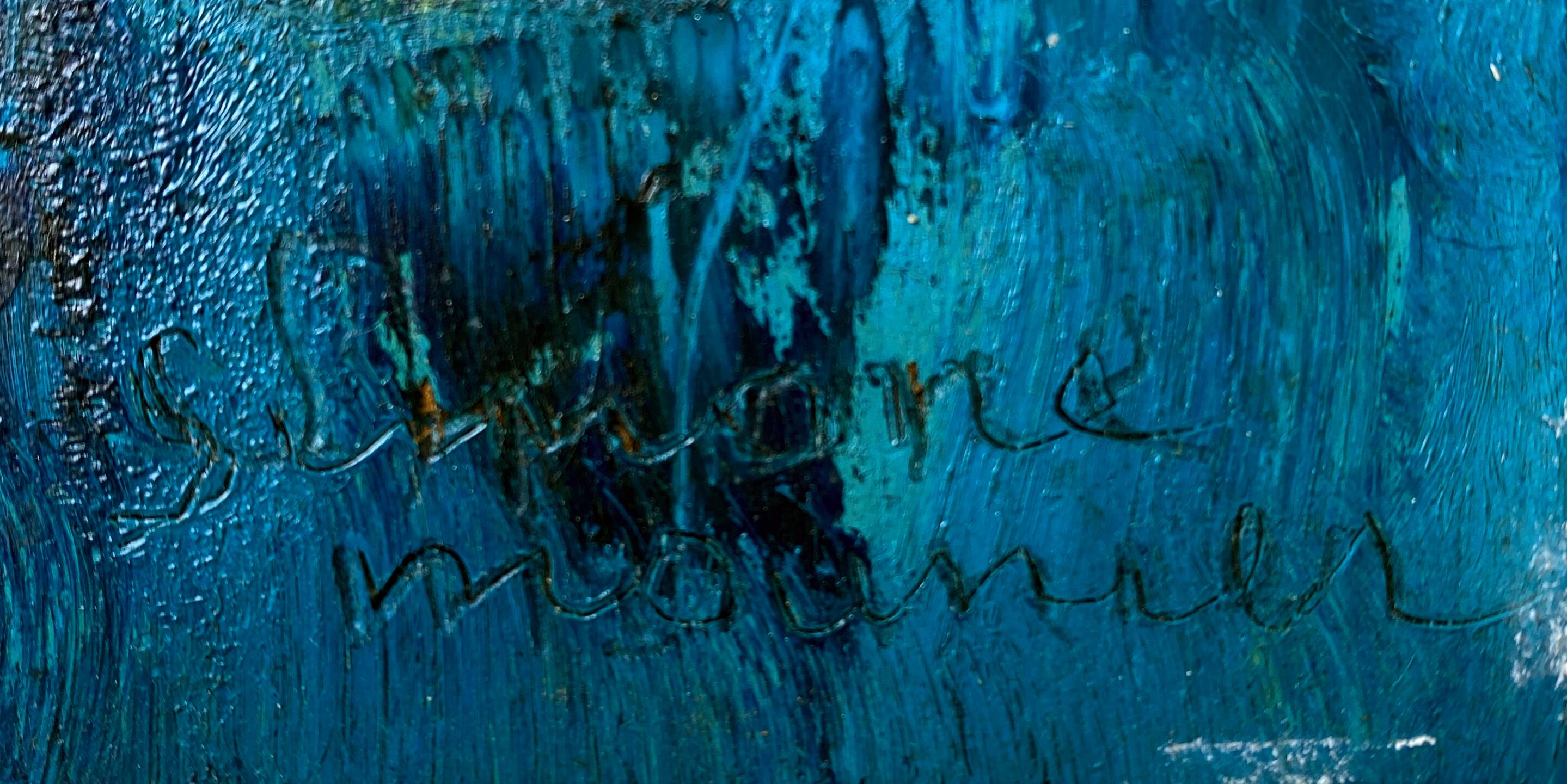 Painting "Floral composition" HST signed Simone Mounier