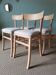Striped beige bistro chairs