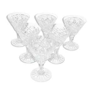 Série de 6 verres à - cristal