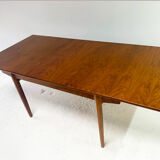 Ensemble de salle à manger danois du milieu du siècle des années 1960 avec table extensible et 6 chaises de salle à manger
