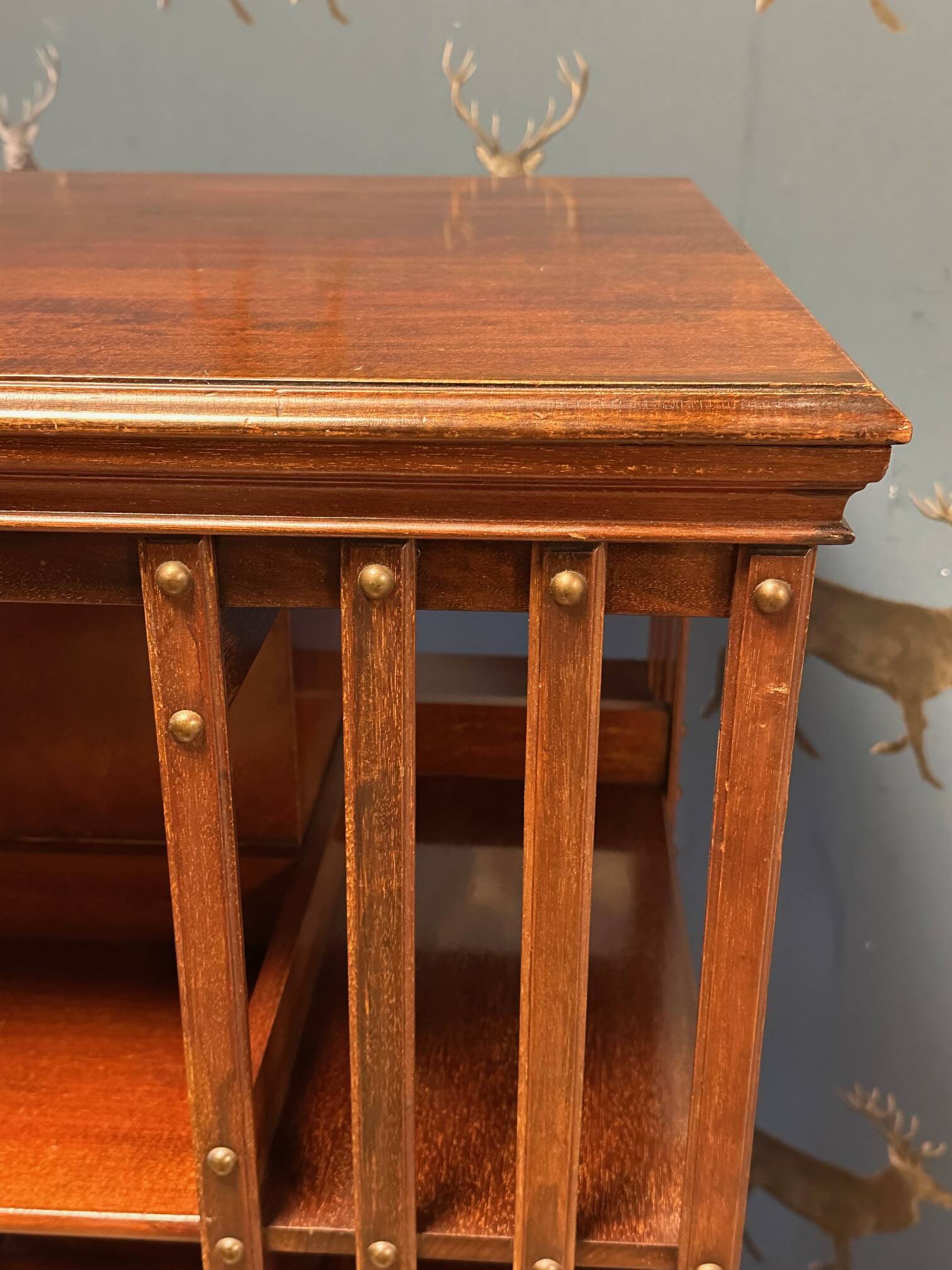 Antique revolving bookcase