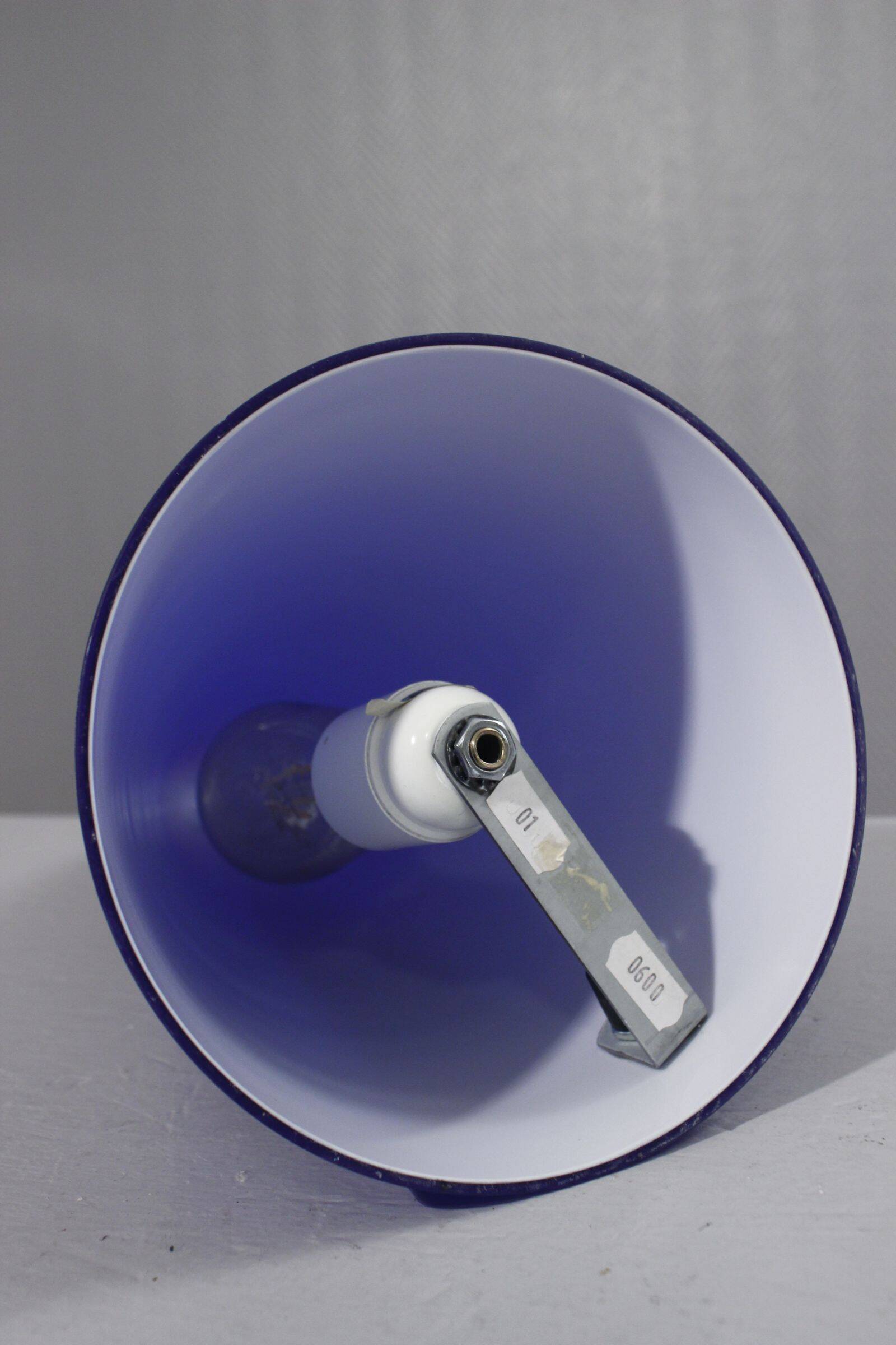 SCE for Habitat "Teepee" blue lamp 35cm post-modern design 1990s