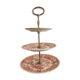 Display or cake holder in old Earthenware Villeroy and Boch, model Burgenland pink
