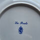 Flat plate the hen et coq earthenware Luneville series