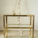 Table d'appoint roulante vintage style Hollywood Regency
