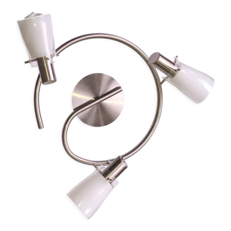 Ceiling lamp, wall lamp three frosted glass spotlights