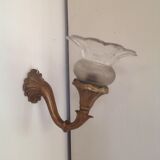 Pair of bronze and Crystal