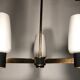 Lustre suspension Arlus 3 branches et tulipes