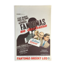 Belgian poster "Fantomas is unleashed" Jean Marais, De Funes