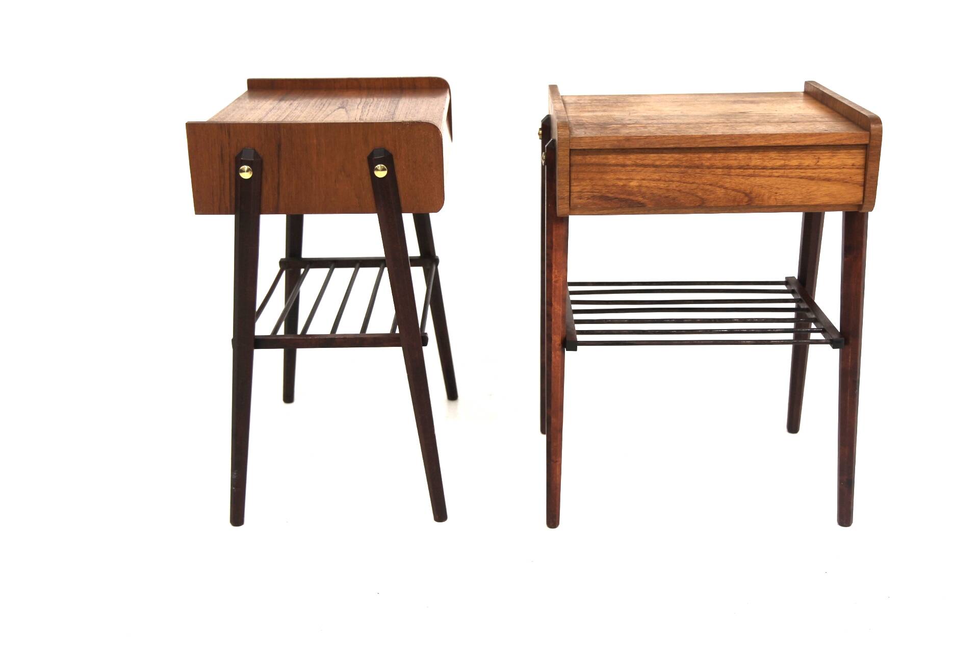Set of 2 teak bedside tables, Sweden, 1960