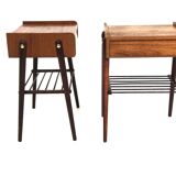 Set of 2 teak bedside tables, Sweden, 1960