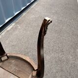 Chest of drawers old marquetry marble top style louis xvi