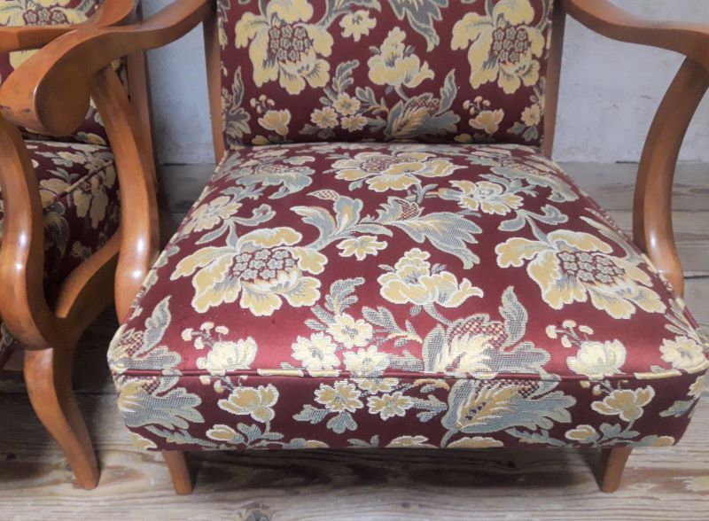 Pair of vintage 1950 armchairs