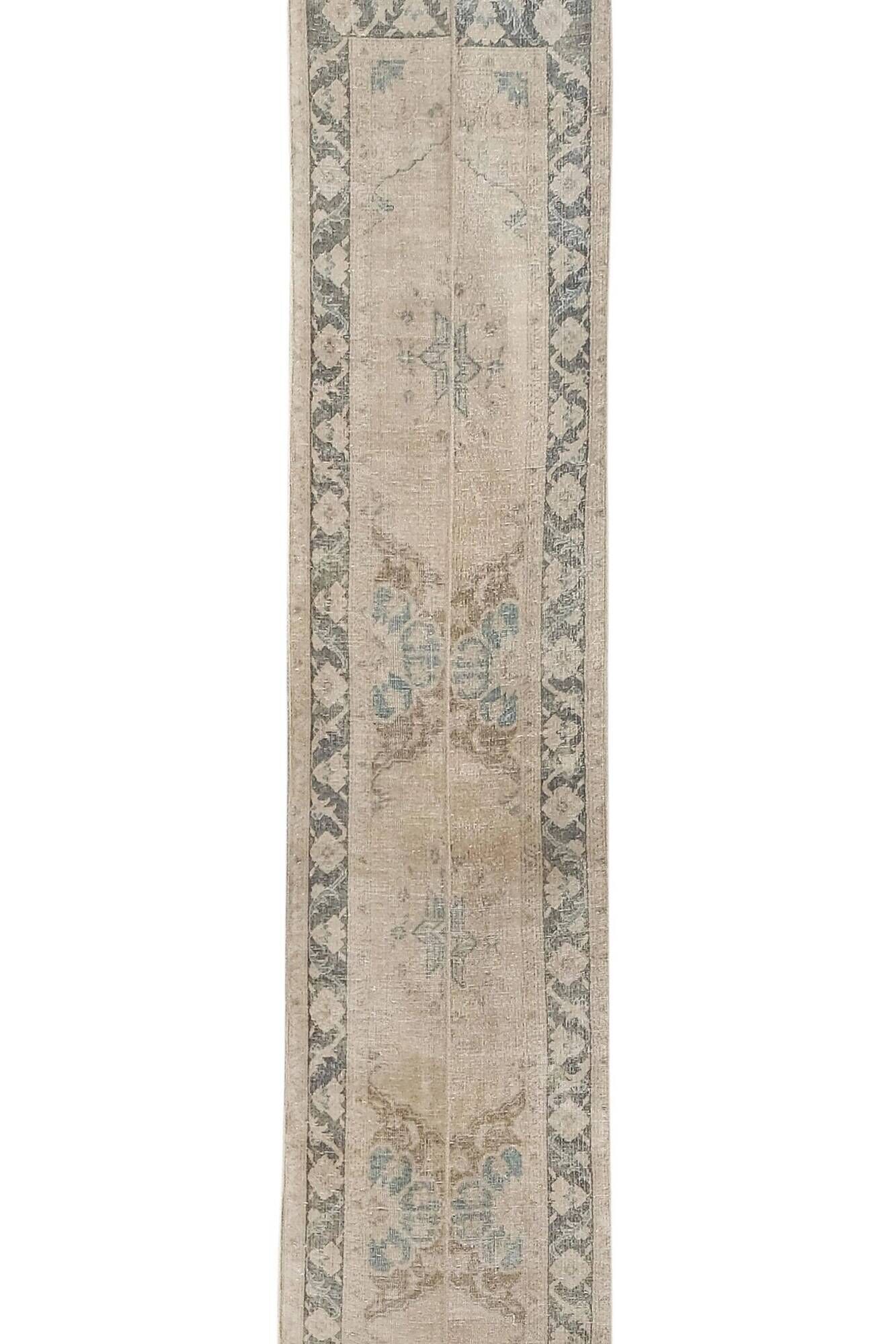 Vintage Turkish hallway rug 68x787 cm