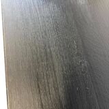 Vintage wooden high table on wheels