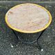 Table basse tripode vintage ronde