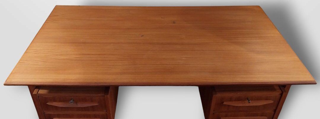 Bureau en teck par Gunnar Nielsen Tibergaard pour Tibergaard, Danemark, 1960s