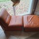 Heater and its vintage footrest rock bobois