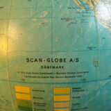 Globe terrestre lumineux vintage allemand