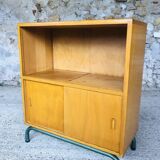 Mid-Century Vintage Storage Cabinet on Metal Legs