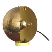 Cosack Eclipse brass wall lamp, a rare piece from the 1980s, tulip style, Panton era, Space Age style.