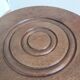 Turned wood tripod stool