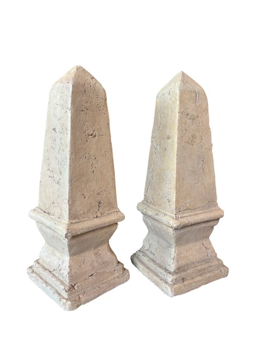 Pair of obelisks