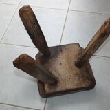 Small brutalist stool, norman farm tripod