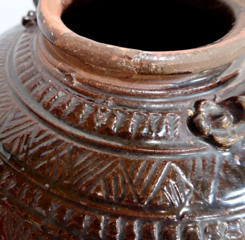 Glazed terracotta panse - 1900